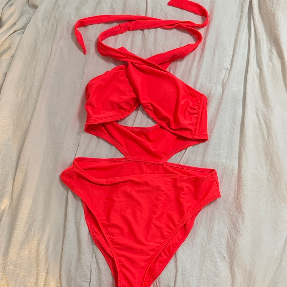 Wild Fable Vibrant Coral Swimwear